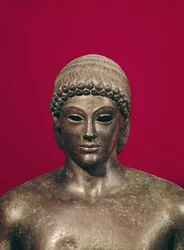 The Apollo of Piombino, Head of the Statue, Found in Benevento, Greek, c.480 BC
